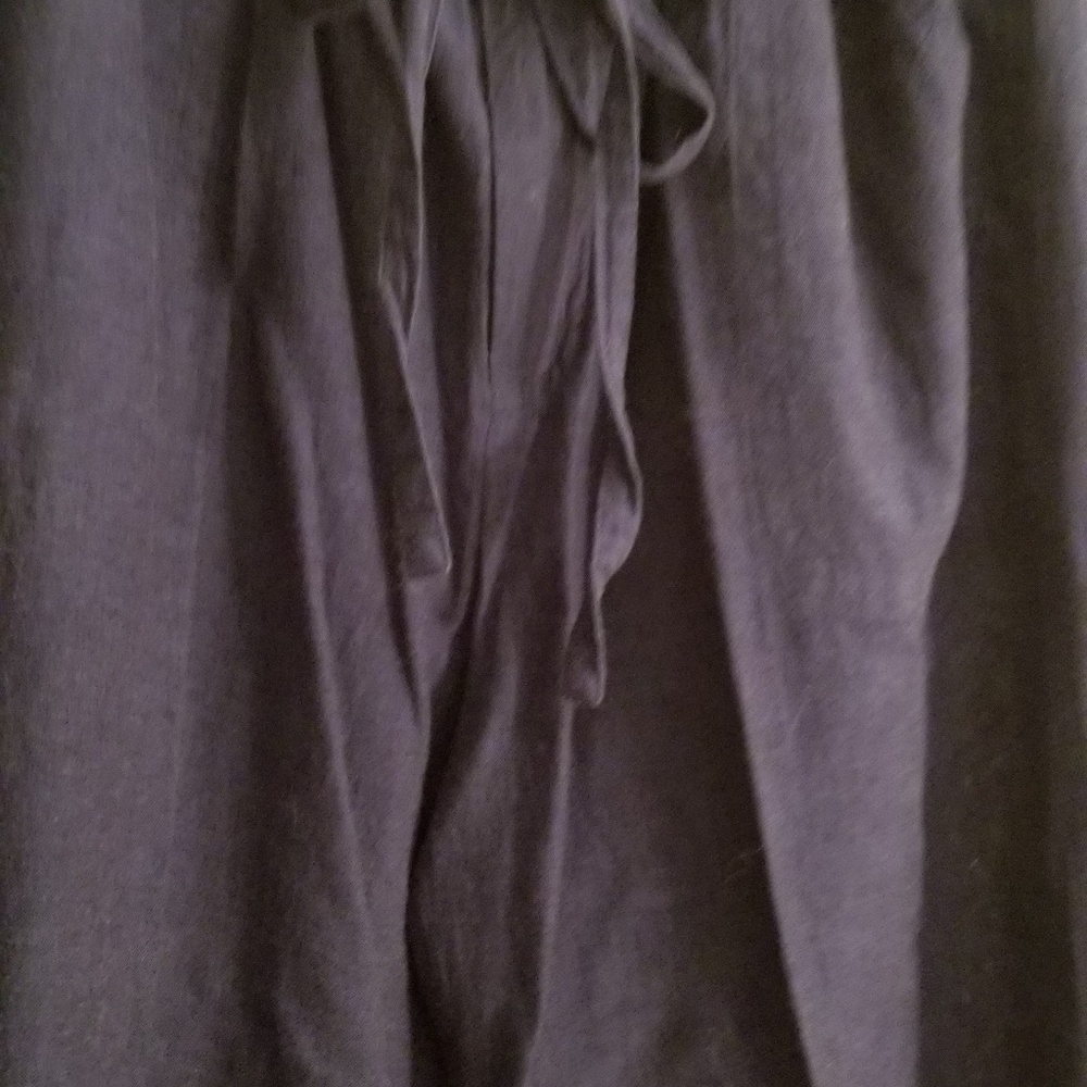 Navy blue linen pant